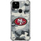 NFL San Francisco 49ers Camo Google Pixel 5 Clear Case